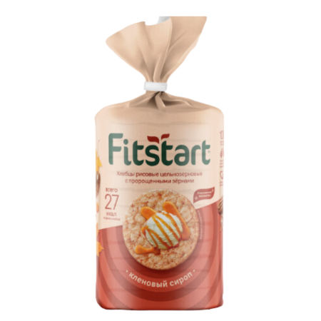 Хлебцы рисовые Кленовый сироп Fitstart 100гр. РБ