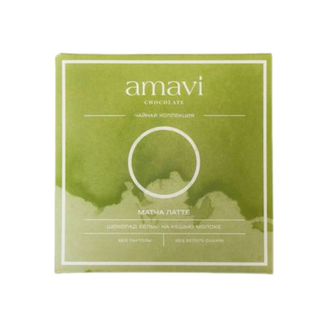 Шоколад Amavi «Белый на кешью молоке МАТЧАЛАТТЕ» 50 г