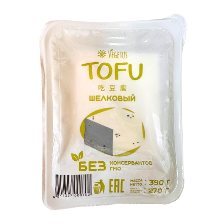 Тофу "Шелковый"  VEGETUS 390 гр.