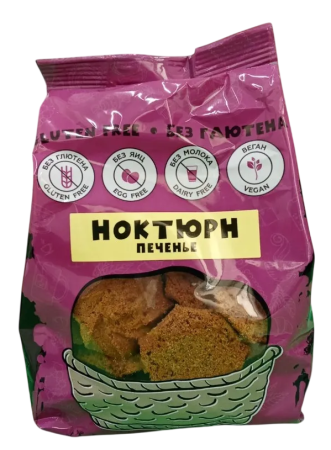 Печенье  без глютена с какао "Ноктюрн"  200 гр.