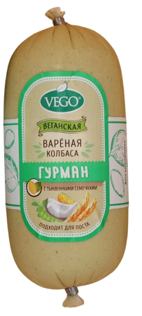 Продукт растительный "Колбаса вареная "Гурман" "Vego" 500гр. РФ