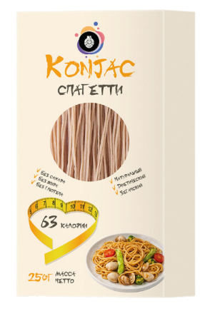 Конжак Спагетти сухой, 250гр.