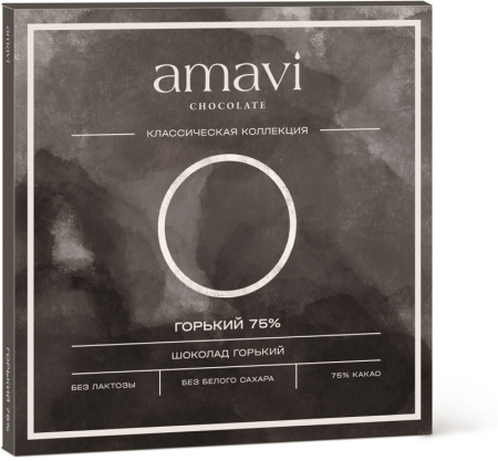Шоколад Amavi «Горький 75%» 50 г