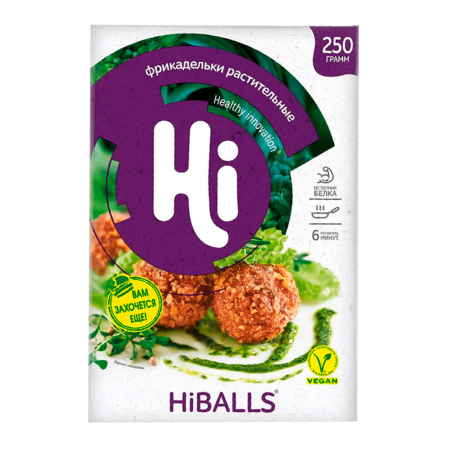 Фрикадельки растительные зам. "Hiballs" лоток 0.25 кг
