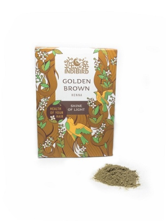 Хна золотисто-коричневая (Golden Brown Henna) 100г INDIBIRD