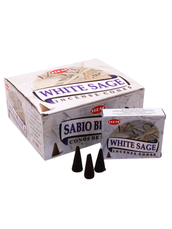 HEM конусы благовония White Sage БЕЛЫЙ ШАЛФЕЙ