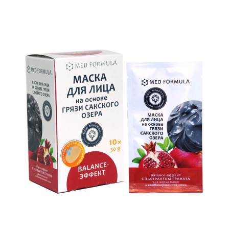 Маска для лица на основе грязи Сакского озера BALANCE-ЭФФЕКТ (САШЕ 30г)