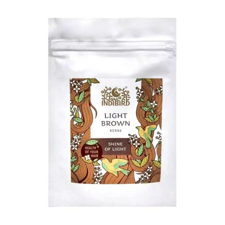 Хна светло-коричневая (Light Brown Henna) 50 гр Indibird