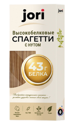 Спагетти высокобелковые с нутом jori 200гр.