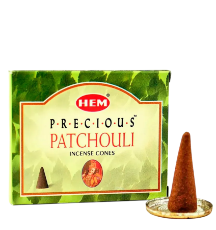 HEM конусы благовония Precious Patchouli ДРАГОЦЕННЫЙ ПАЧУЛИ ( 10 конусов)