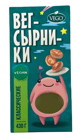 Полуфабрикаты растительные замороженные "Сырники Классические" "Vego" 430 гр.