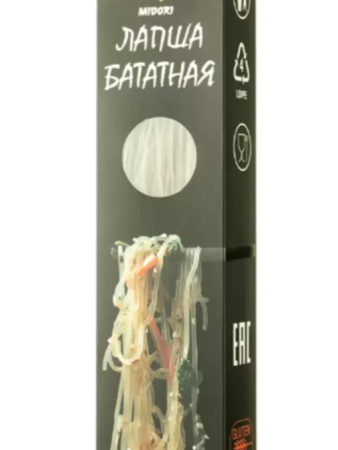 Макаронные изделия "Лапша бататная" Мидори, 200г, РФ