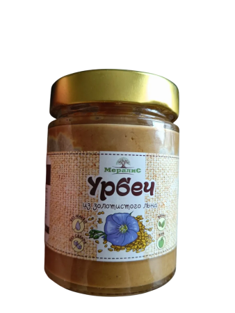 Урбеч из золотистого льна, "Мералис" 230 гр. РФ