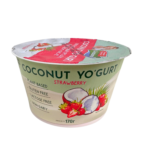 Десерт кокосовый с йогуртовой закваской клубника "G-Balance", 170гр.,