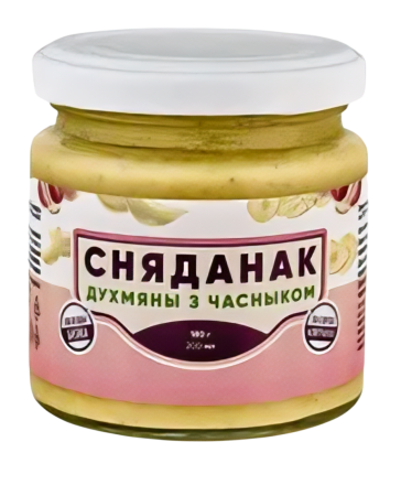 Сняданак з нута стэрылiзаваны "Сняданак духмяны с часныком" 180гр.