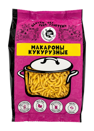 Макароны кукурузные без глютена рожки гладкие "Чудесница" 300 гр.