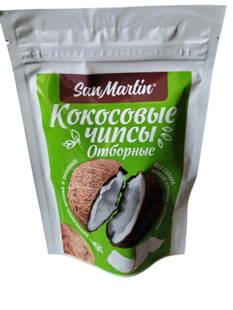 Кокосовые Чипсы отборные San Martin 40г РФ
