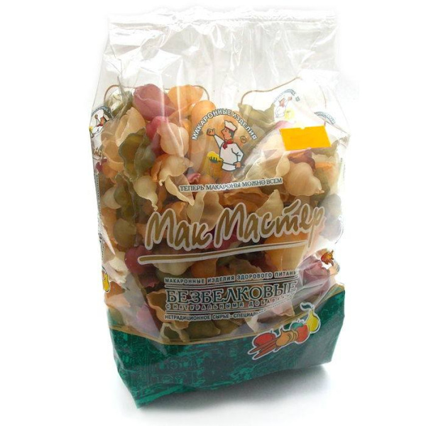 Макароны безбелковые ягодные "Мак Мастер" 300 гр.