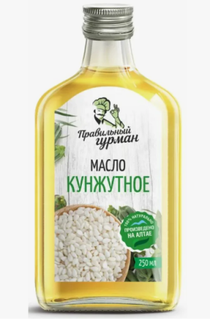 Кунжутное масло "Правильный гурман", 250мл.