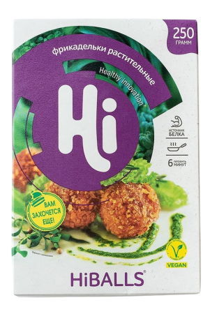 Фрикадельки растительные зам. "Hiballs" лоток 0.25 кг