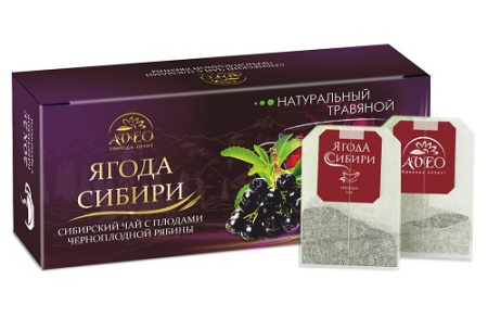 Чайный напиток "Ягода Сибири. Черноплодная рябина" 2.0 гр*20 пак