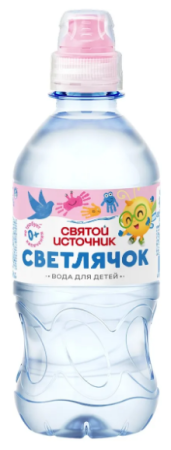 Вода питьевая для детского питания "Светлячок" "Святой источник" 0,33л.