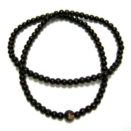 M714 Четки дерево 108 бус