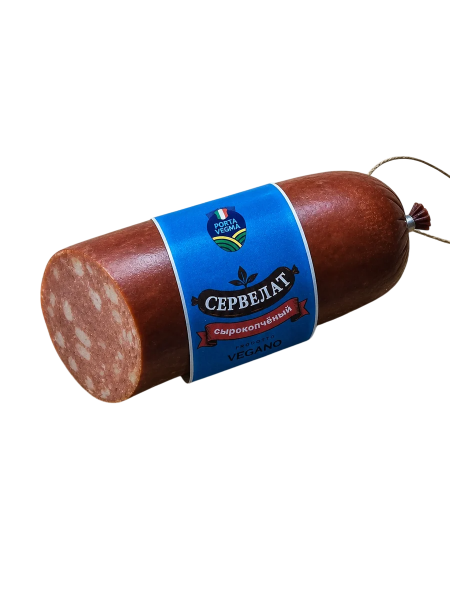 Веган колбаса сырокопченая "Сервелат" Porta Vegma 330гр. РФ