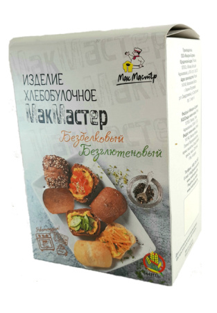 Хлебобулочное изделие "Макмастер Безбелковый" булочки (300гр)
