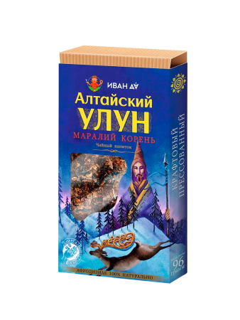 Чайный напиток "Алтайский улун" мужской с маральим корнем, (плитка 96 г).