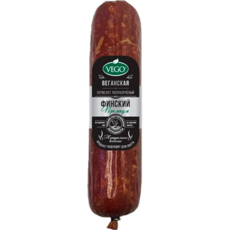 Колбаса полукопченая "Сервелат Финский" "Vego" 400 гр. РФ