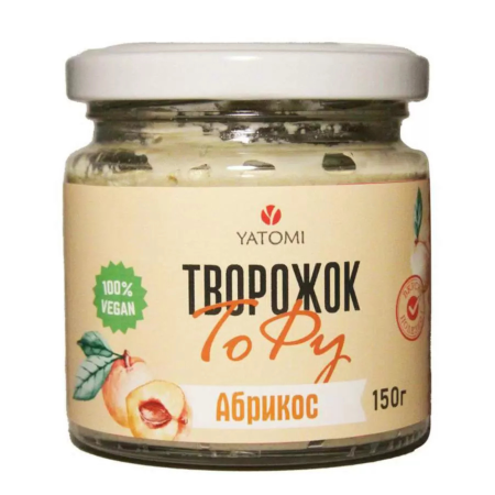 Творог соевый "Творожок - тофу Абрикос" YATOMI 150гр. РФ