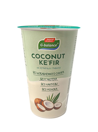 Продукт кокосовый питьевой "COCONUT KE'FIR" на кефирных грибках обогащенный пробиотиками, 220 гр., РФ