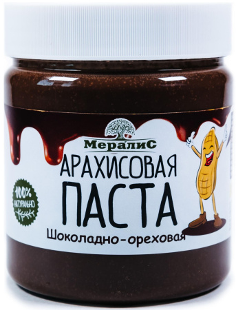 Арахисовая паста  Шоколадно-ореховая сладкая, "Мералис" 300 гр. РФ