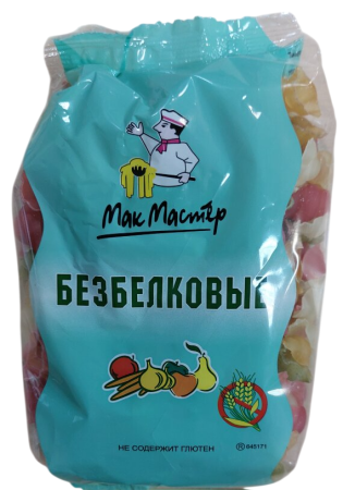 Макаронные изделия "Мак Мастер" безбелковые овощные ракушка 300 гр.