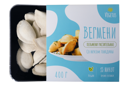 Полуфабрикат растительного происхождения Пельмени VEGETUS  400 гр. зам.