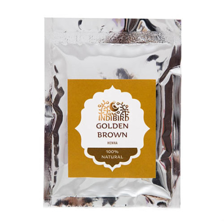 Хна золотисто-коричневая 50 г, "Indibird"