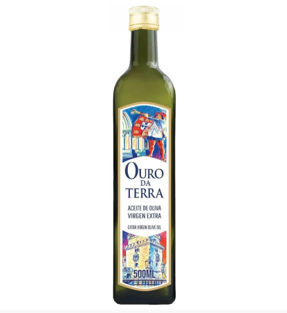 Масло оливковое нерафинированное высшего качества (Extra virgin olive oil) «Ouro DA TERRA», 0,5 л, стеклянная бутылка