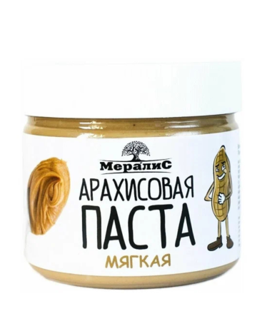 Арахисовая паста  Мягкая, "Мералис" 300 гр. РФ